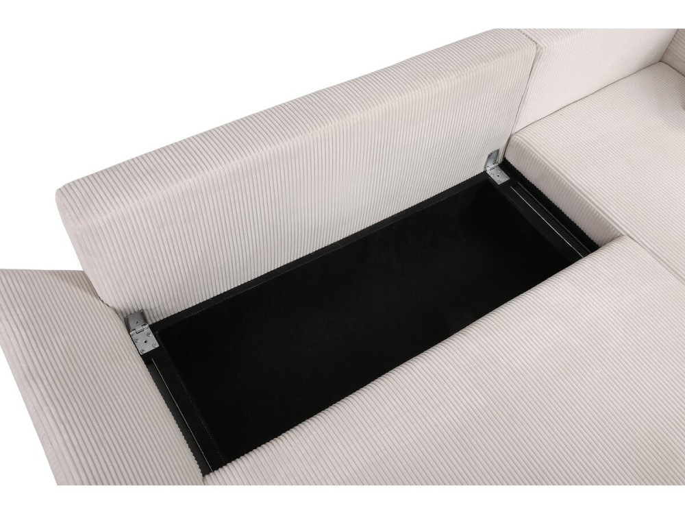 Ecksofa aus Cord "Vaugirard II" - 3-Sitzer - Beige