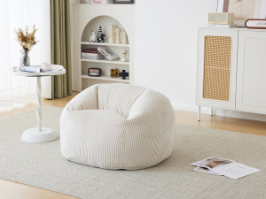 Cord-Hocker „Cusco“ - 80 x 74 x 49 cm - Beige 2