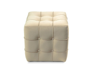 Sitzsack aus Samt "Lizbon" - 42 x 42 x 42 cm - Creme