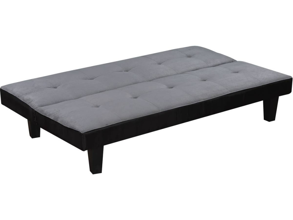 Schlafsofa John - 179 x 91 x 79 cm - 3 Plätze - Grau