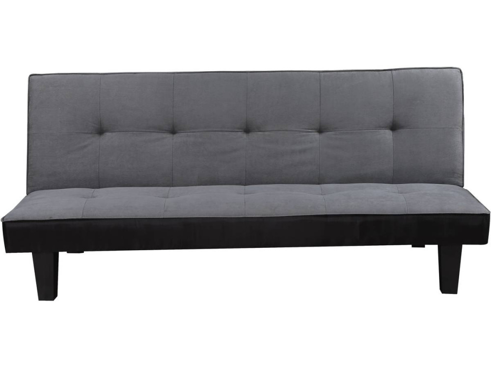 Schlafsofa John - 179 x 91 x 79 cm - 3 Plätze - Grau