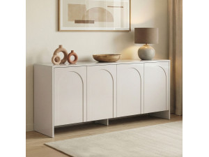 Anrichte aus Holz "Arlen" - 180 x 45 x 80 cm - Creme 2