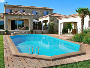 Holzpool "Palma 130" - 7,57 x 4,07 x 1,31 m