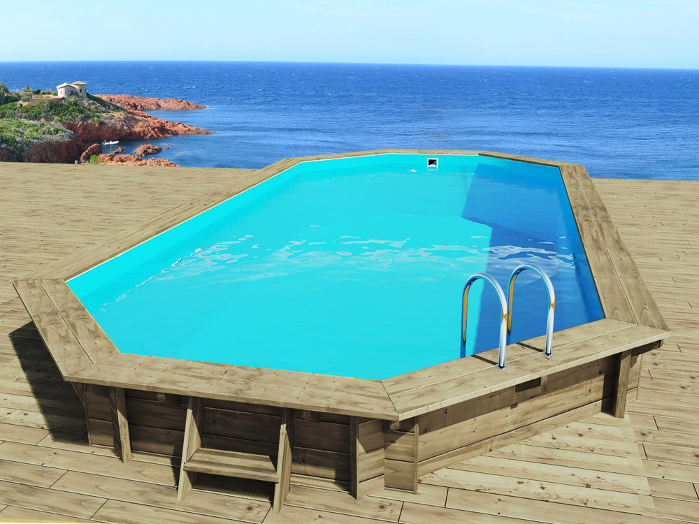 Holzpool "Ibiza 145" - 8,57 x 4,57 x 1,45 m
