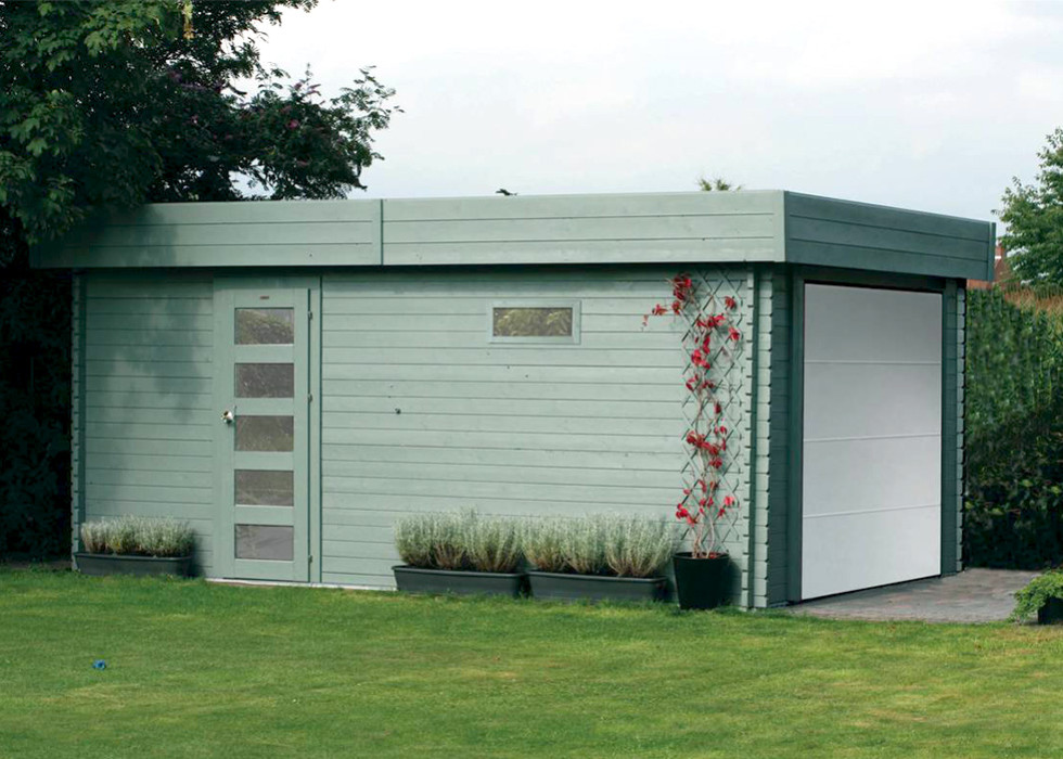 Holzgarage – Aufbau