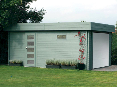 Holzgarage – Aufbau